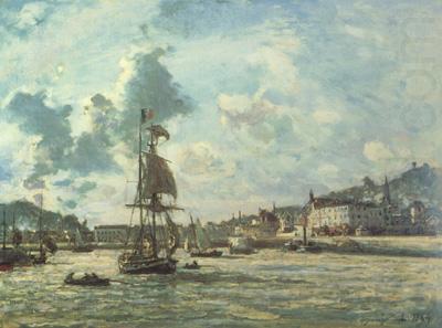 Johan Barthold Jongkind Entrance to the Port of Honfleur (Windy Day) (nn02) china oil painting image